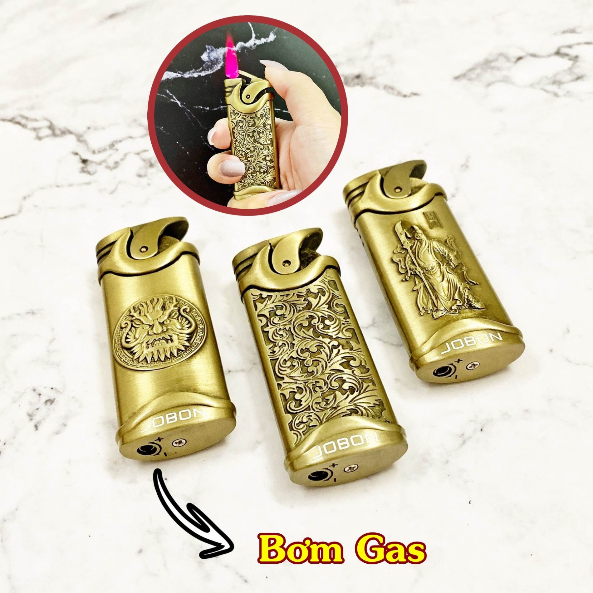 Hột quẹt bật lửa khè Jobon 513 - (xài gas)