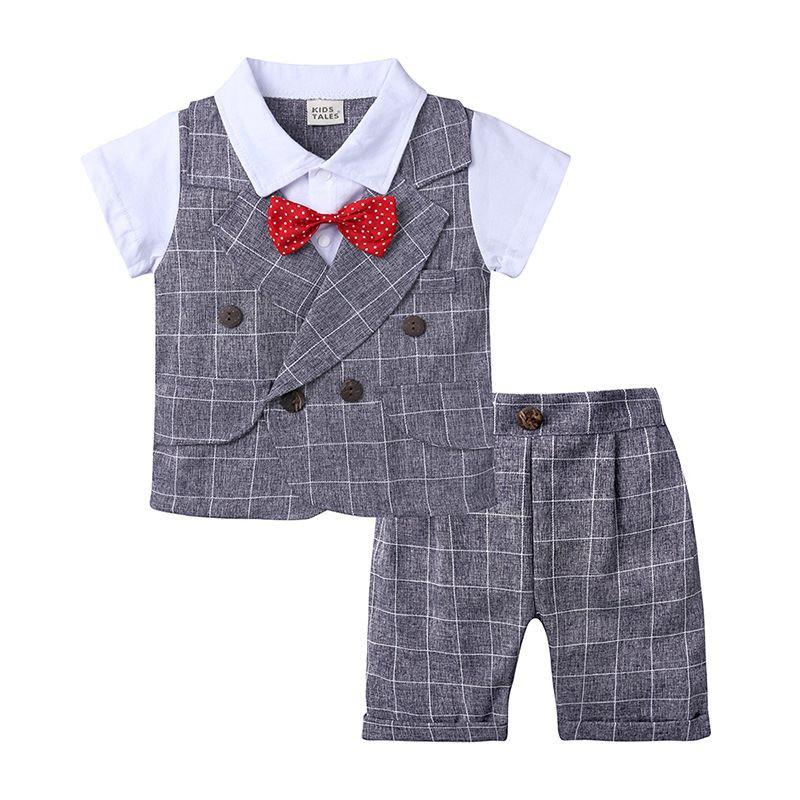 Bộ gile caro đi tiệc cho bé
