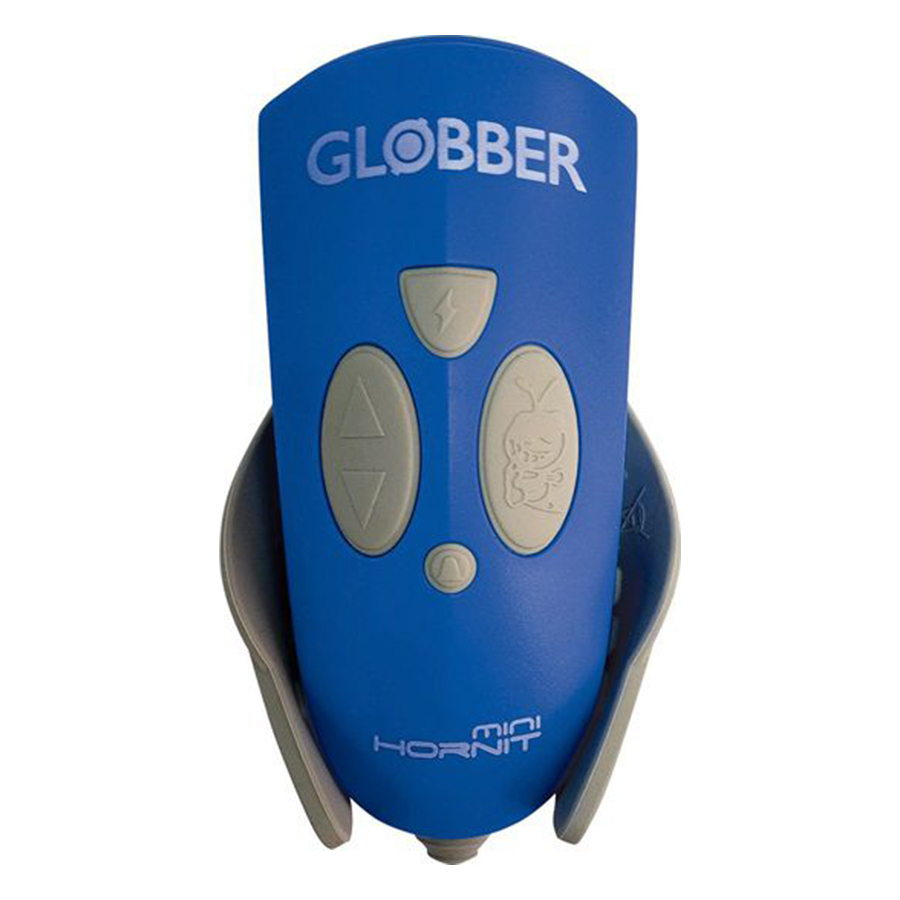 Bộ Tín Hiệu Còi, Đèn Globber Mini Hornit - Xanh Da Trời