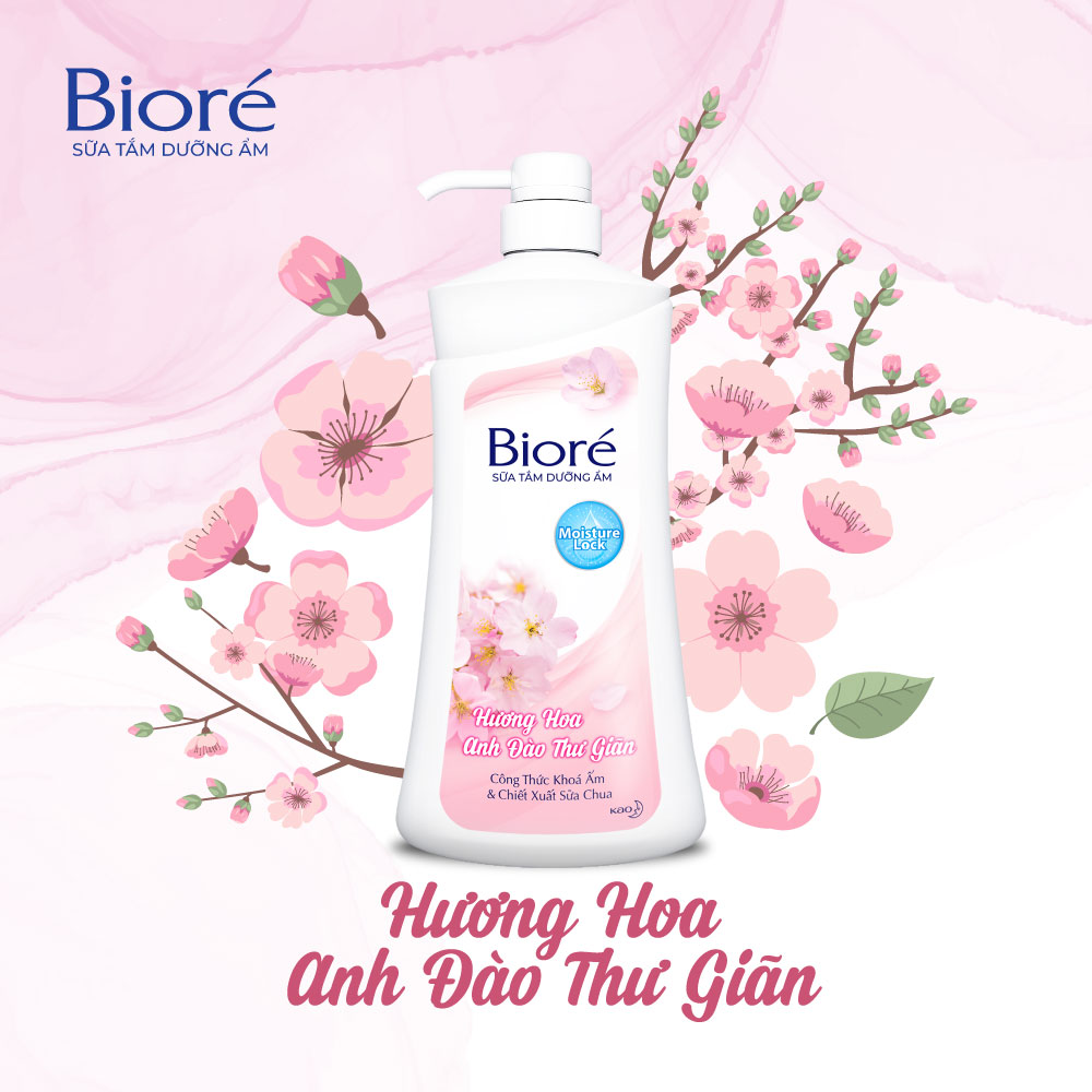 Sữa tắm Bioré Dưỡng Ẩm Đủ Hương 530g