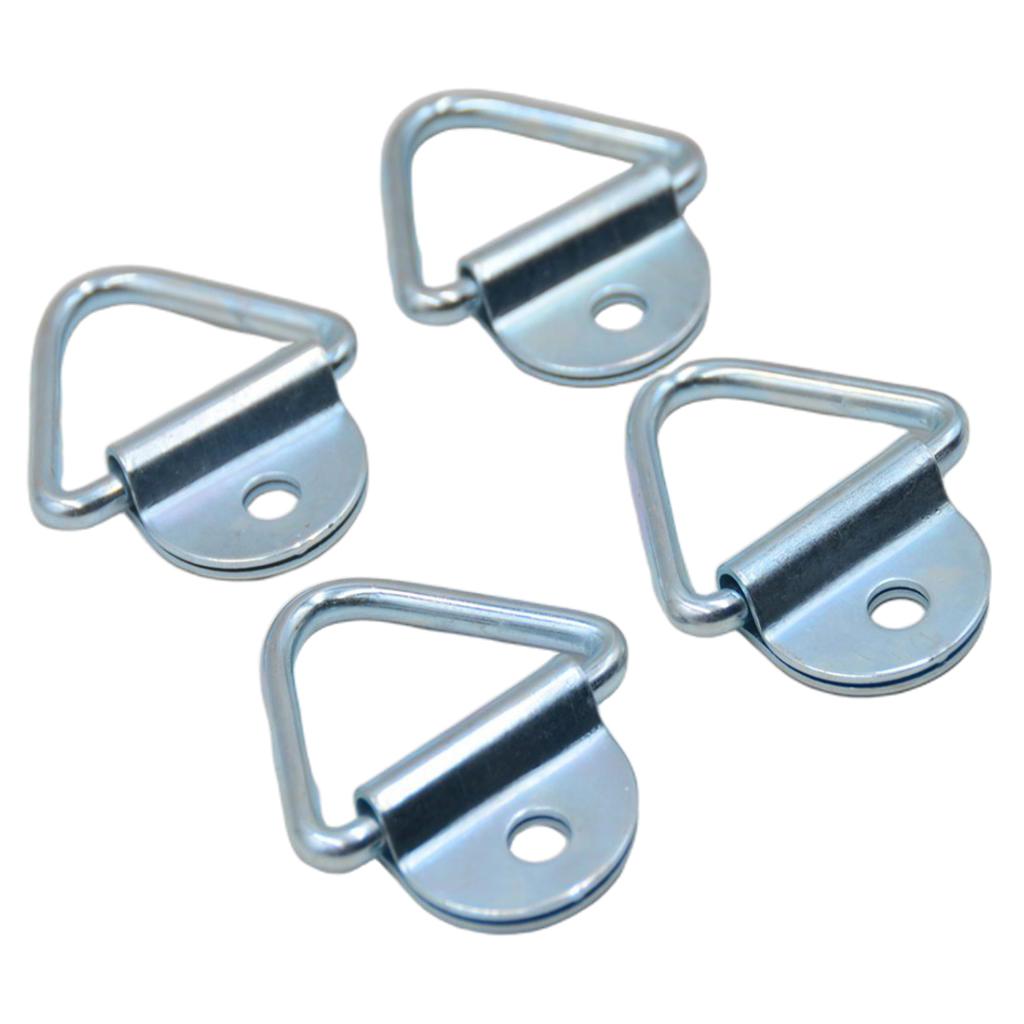 4 Pcs Cargo Tie-Down V-Ring Anchors Fit For Trucks Pickups Trailers Flush Mount