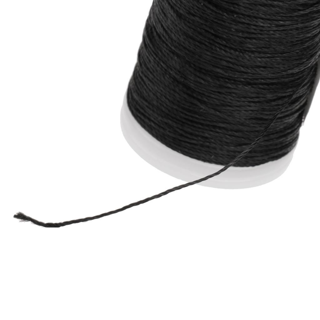 3xFiber Bow String Serving Thread 120m for Bow String Archery Supplies Black