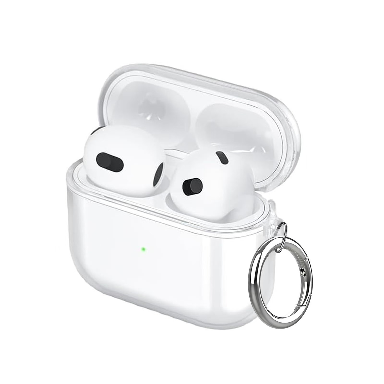 Ốp Case TPU Trong Suốt Dành Cho Airpods 4/ Airpods Pro 3, chống ố vàng, chống sốc kèm móc treo_ Hàng chính hãng