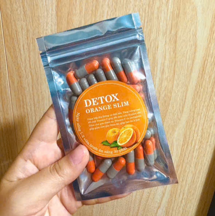 Viên uống giảm cân Detox Orange Slim - Bịch 30 viên - Xuất xứ Thái Lan - Mã số 1553B