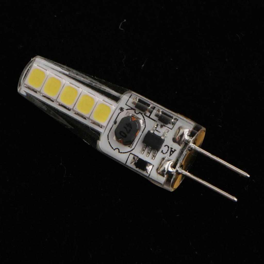 2x2W G4 Silicone LED Corn Bulb Lamp Energy Saving Bulb AC/DC12V White