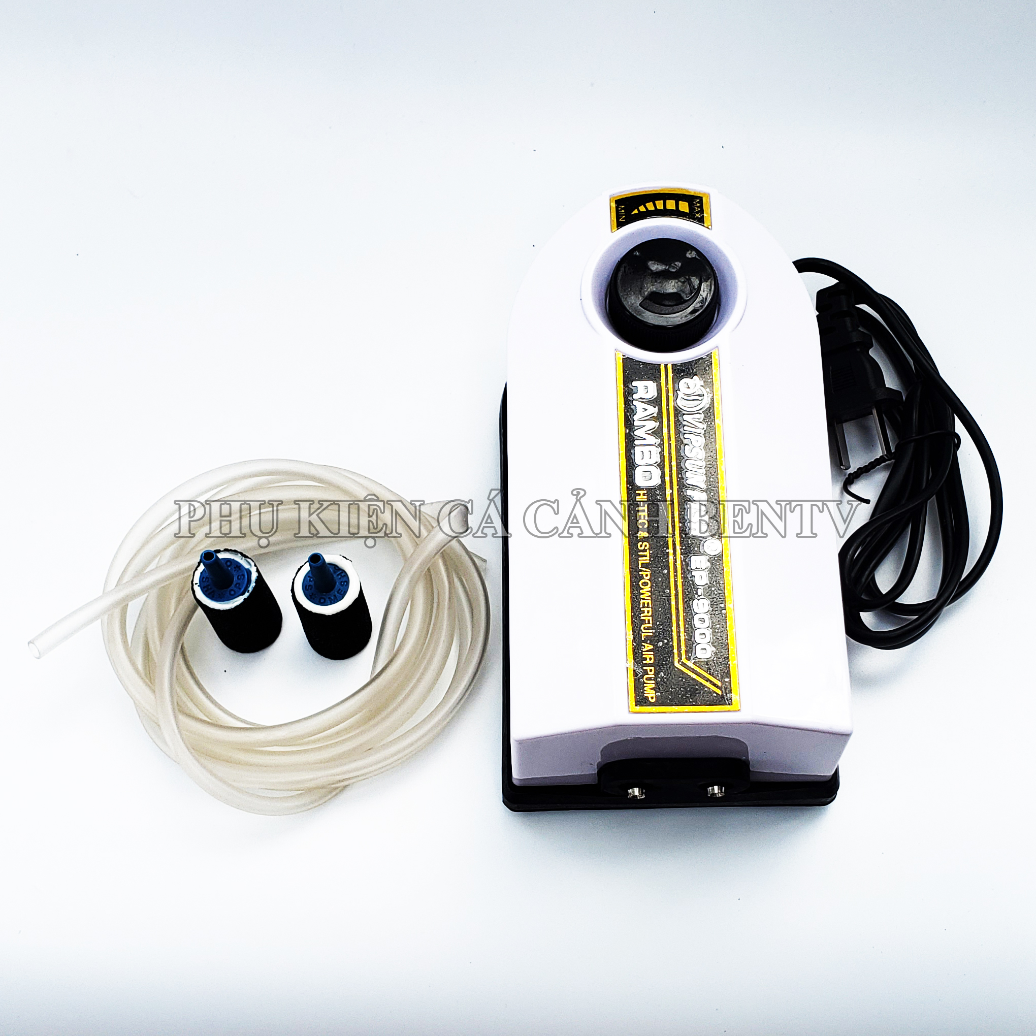 Máy Sủi Khí Oxy 2 Vòi Rambo EP-9000 - Tặng Dây Và Đá Sủi