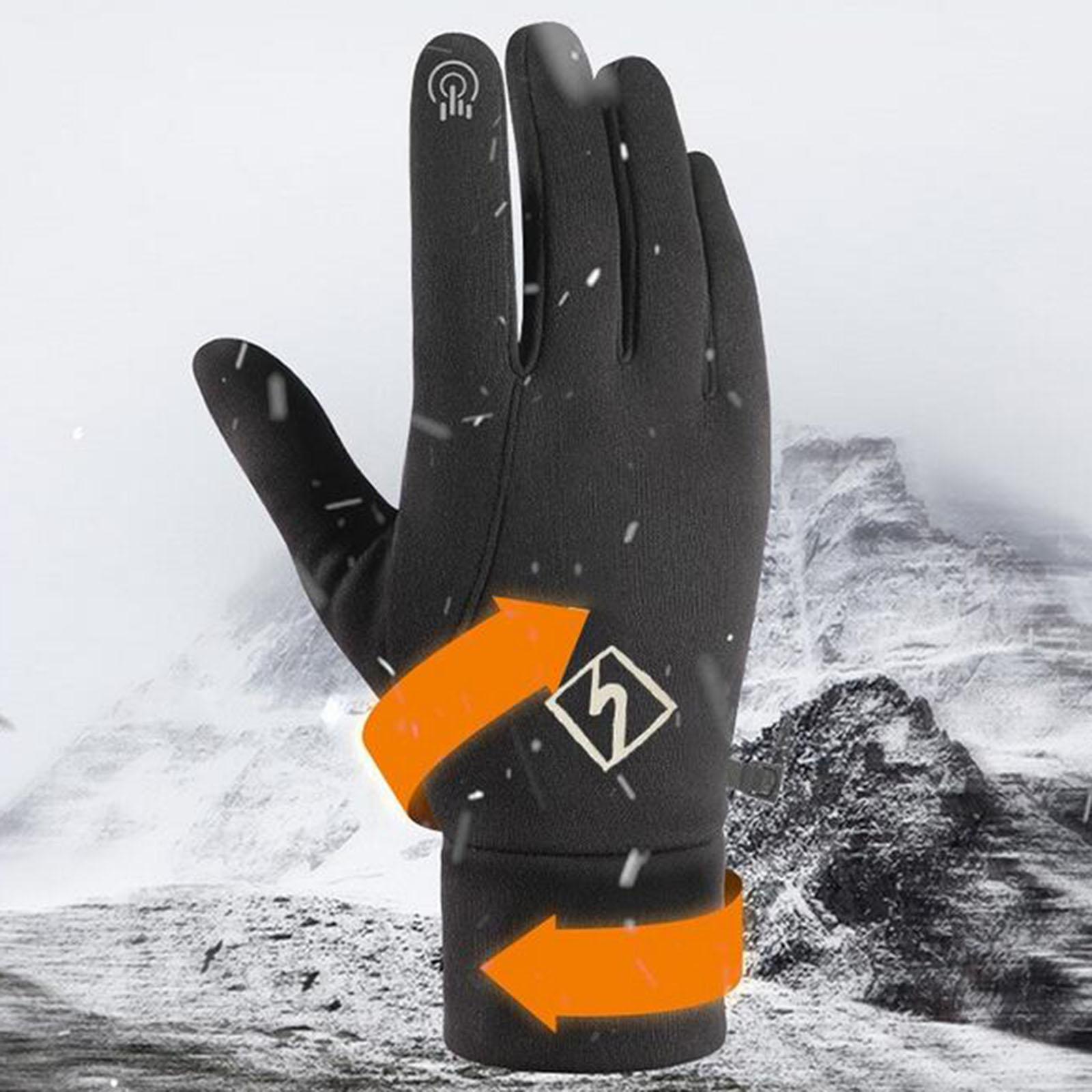 Women Men Winter Gloves Touchscreen Thermal AntiSlip Windproof Waterproof Gloves for Fishing, Driving, Cold Weather, Hiking, Biking