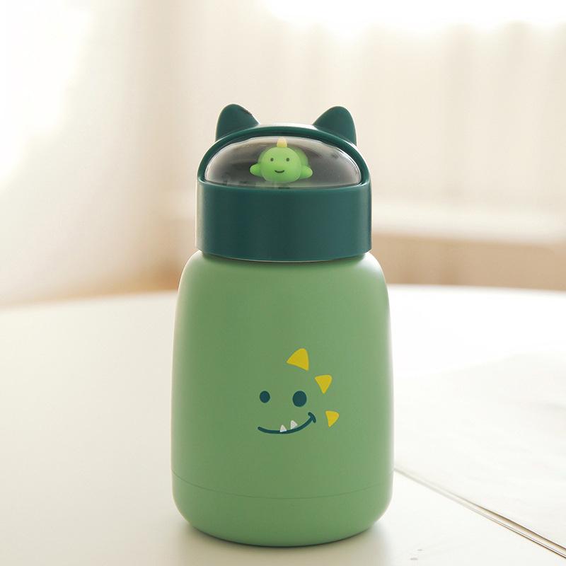 Mèo Đôi Thép Không Gỉ Cà Phê Giữ Nhiệt Cốc Tập Uống 270Ml Màu Hồng Xanh Màu Máy Hút Bình Giữ Nhiệt Du Lịch Cách Nhiệt Chai Lọ