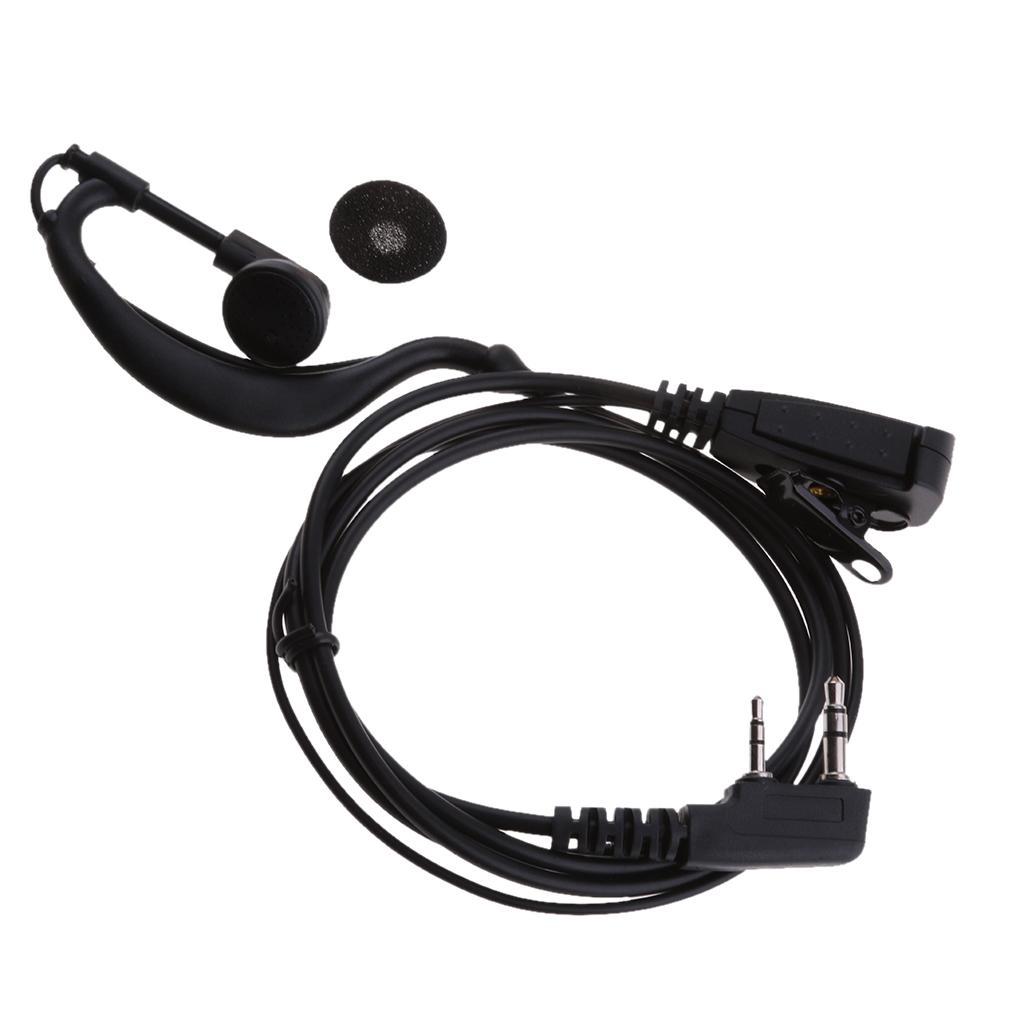 4X Clip  Headset Earpiece Mic for 2 PIN