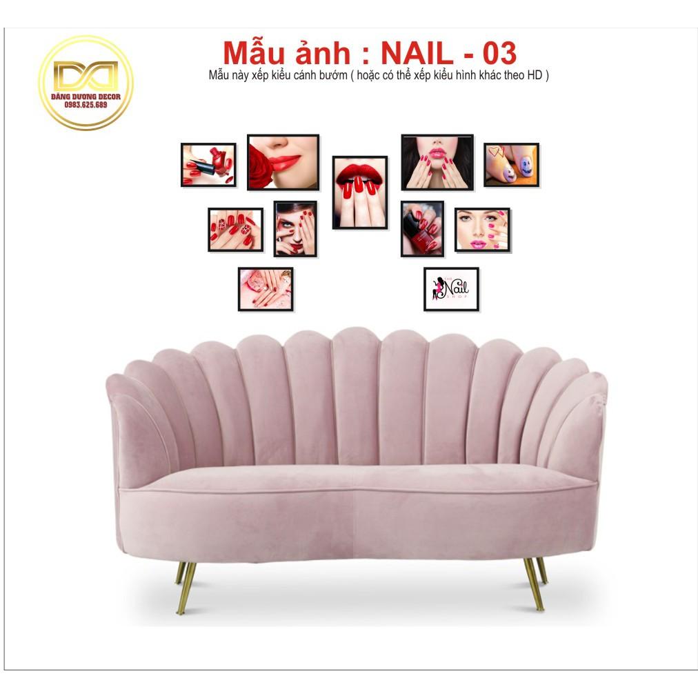 Bộ 11 Tranh trang trí NAIL - SPA - THẨM MỸ BEAUTY - Mẫu đa dạng - Dễ lắp đặt - Sang chảnh.