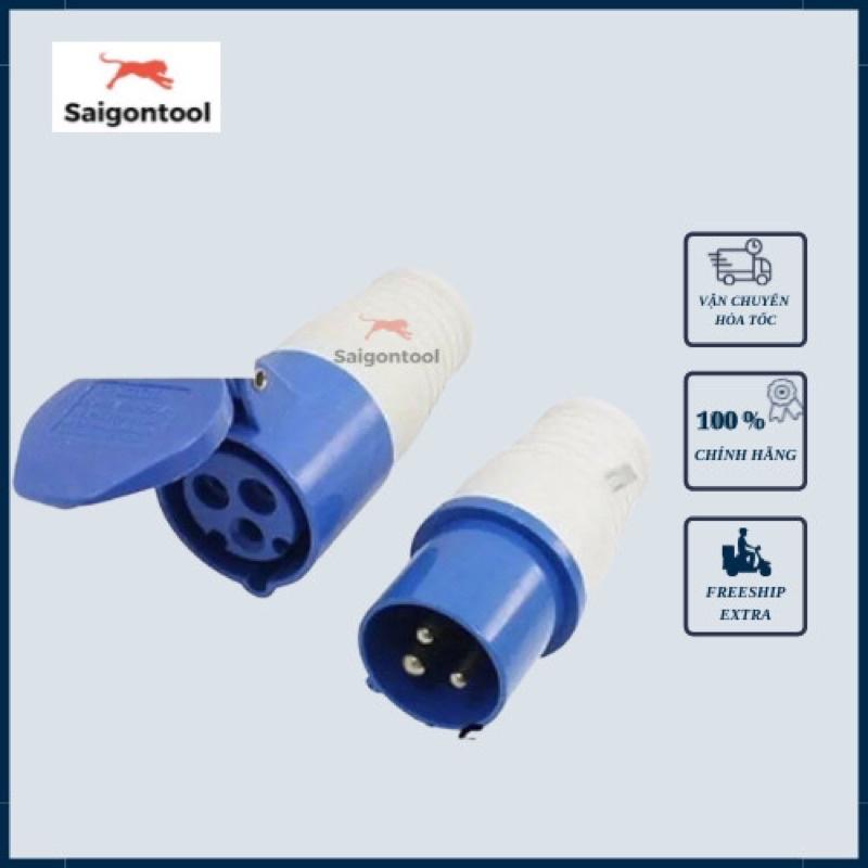 Bộ ổ cắm, phích cắm công nghiệp 16A -220V - dùng để nối điện ngoài trời chống nắng mưa