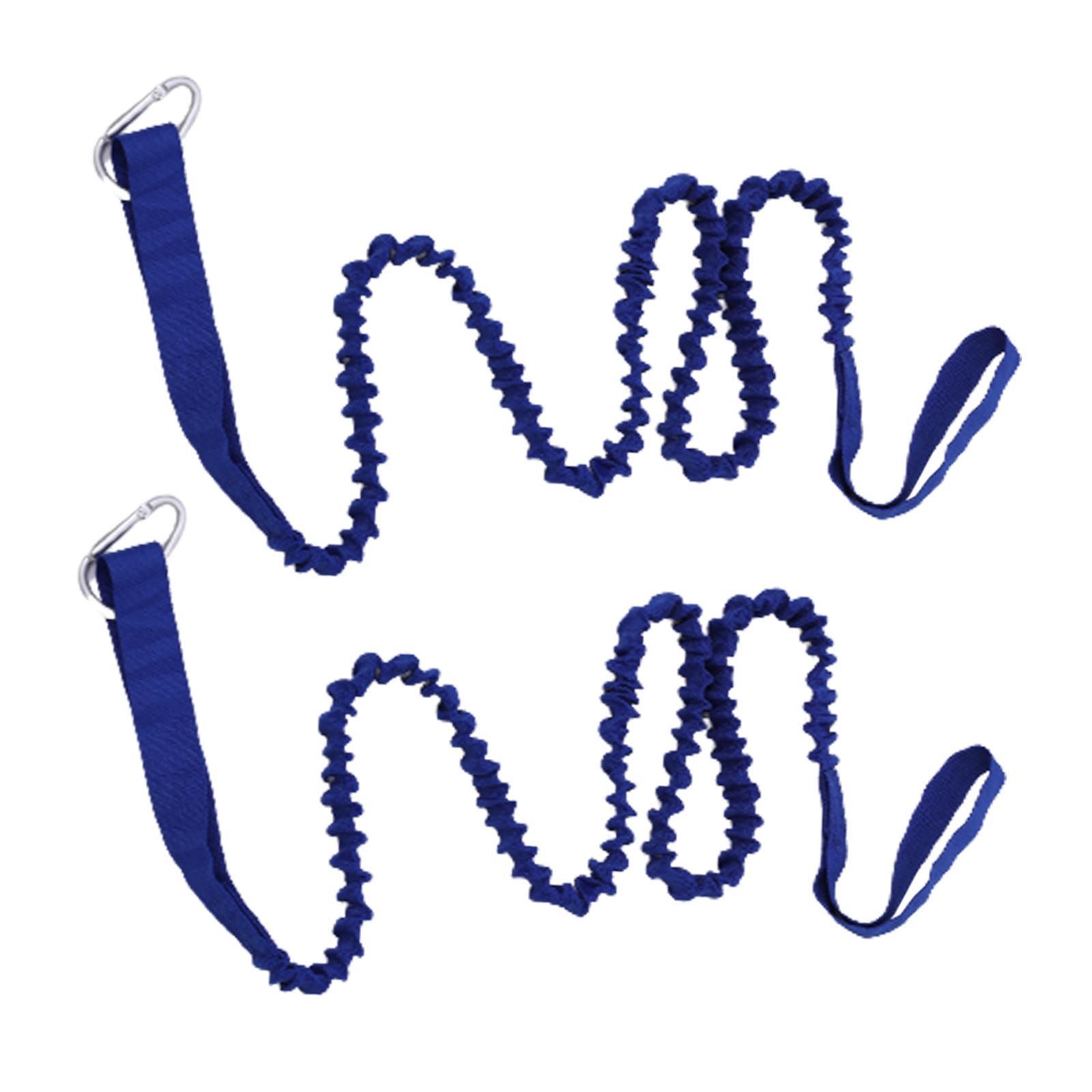 2x Leash Bungee Strap Boat Accessories Coiled Fishing Rod Leash