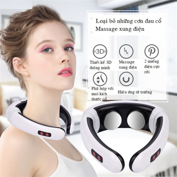 Máy Massage Cổ Vai Gáy Cao Cấp JP-708 Máy matxa công nghệ xung điện thông minh.