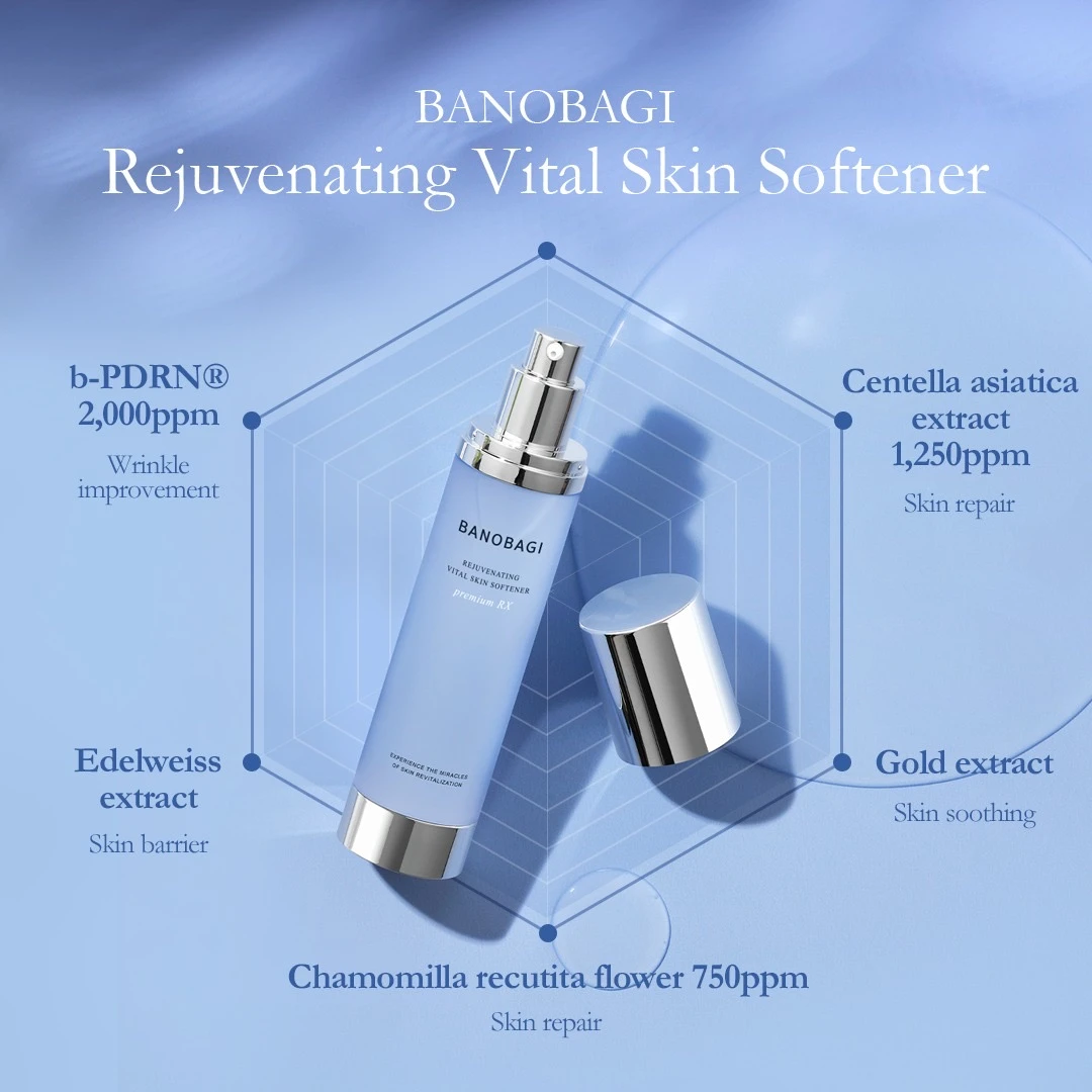 Nước Hoa Hồng Trẻ Hoá Săn Chắc Da Banobagi Rejuvenating Vital Softner Tặng 1 Set Banobagi Mini