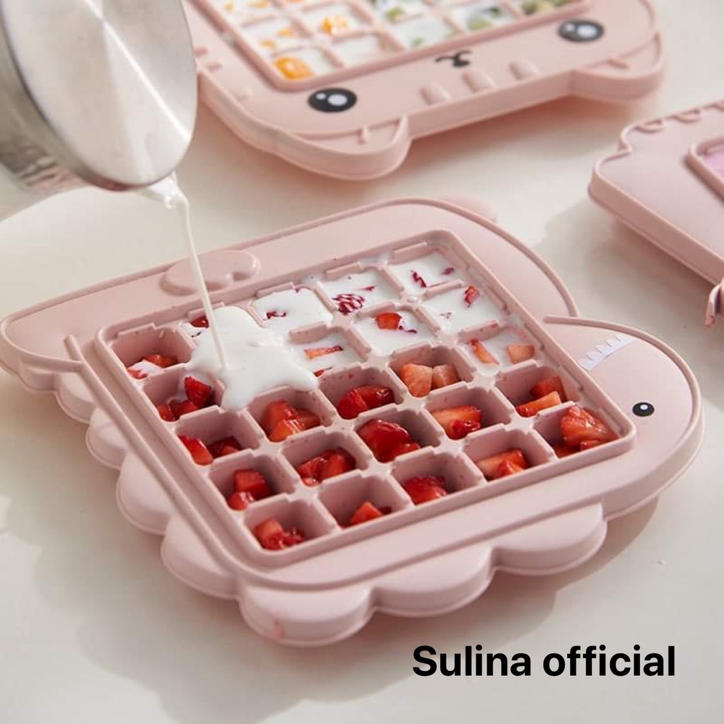 Khay Làm Đá Làm Thạch Rau Câu Silicone 25 Viên Khuôn Làm Kem Hoạt Hình Siêu Cute Đồ Dùng Nhà Bếp - Hàng Chính Hãng MINIIN