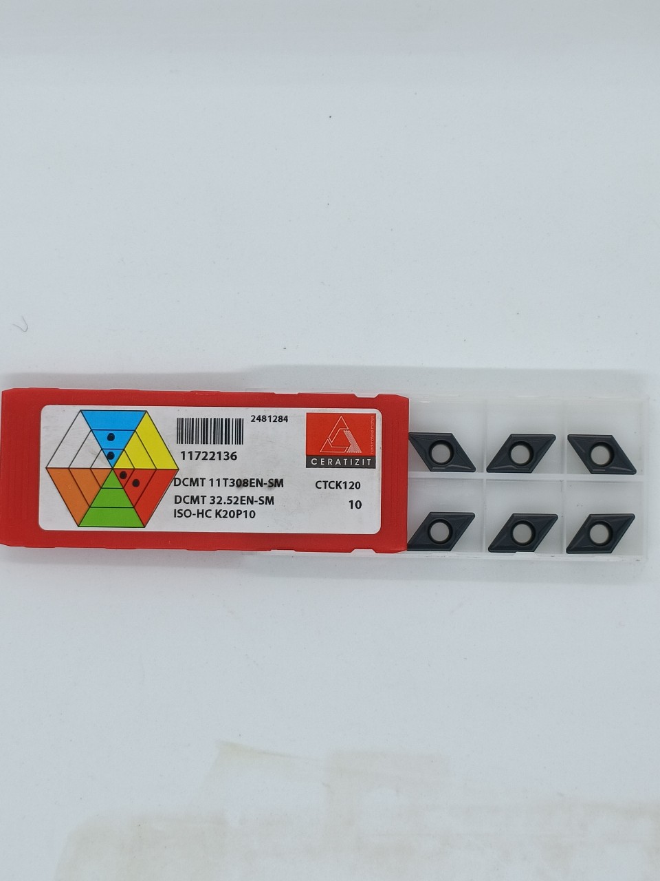 Mảnh dao tiện DCMT 11T308EN - SW CTCK120-Ceratizit
