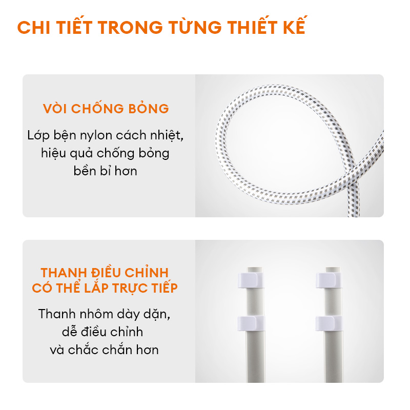 Bàn ủi hơi nước dạng đứng Gaabor GS2000M-WH04A công suất 2000W dung tích 3L 3 nấc điều chỉnh nhiệt độ - Hàng chính hãng