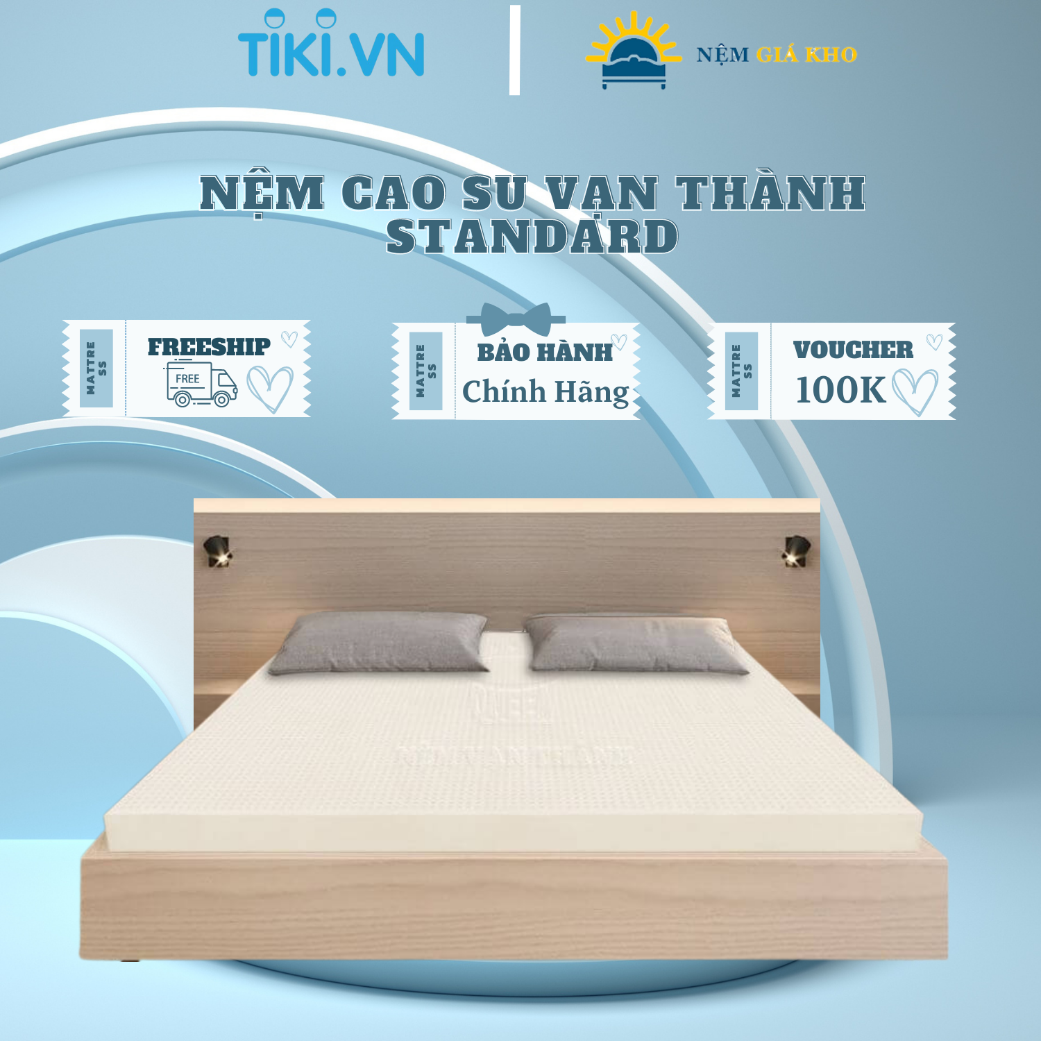 Nệm cao su Vạn Thành Standard CSVT-ST1610 (160 x 200 x 10cm)