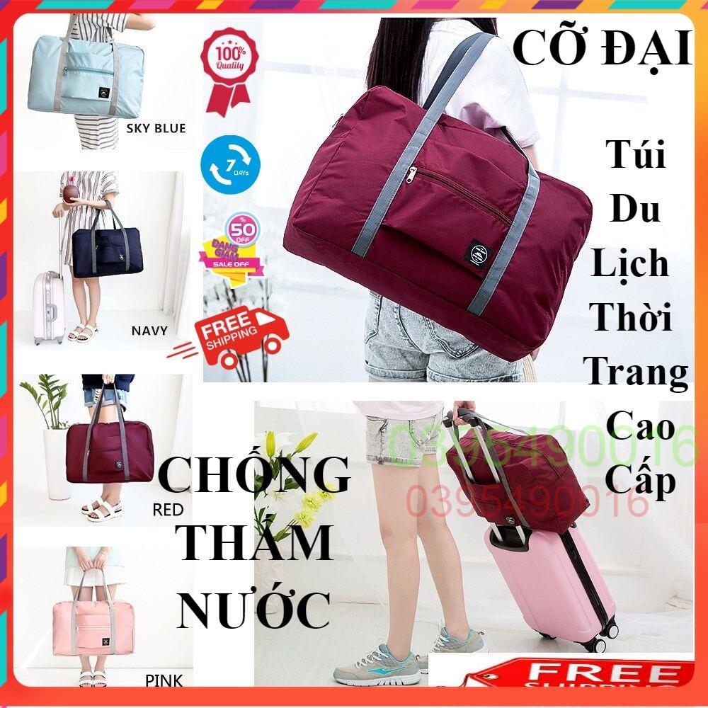 Túi Du Lịch Thời Trang Cao Cấp Vải Dù Chống Thấm Nước, Gấp Gọn Tiện Lợi, Túi Cỡ Đại Đựng Đồ Đa Dụng Đi Chơi
