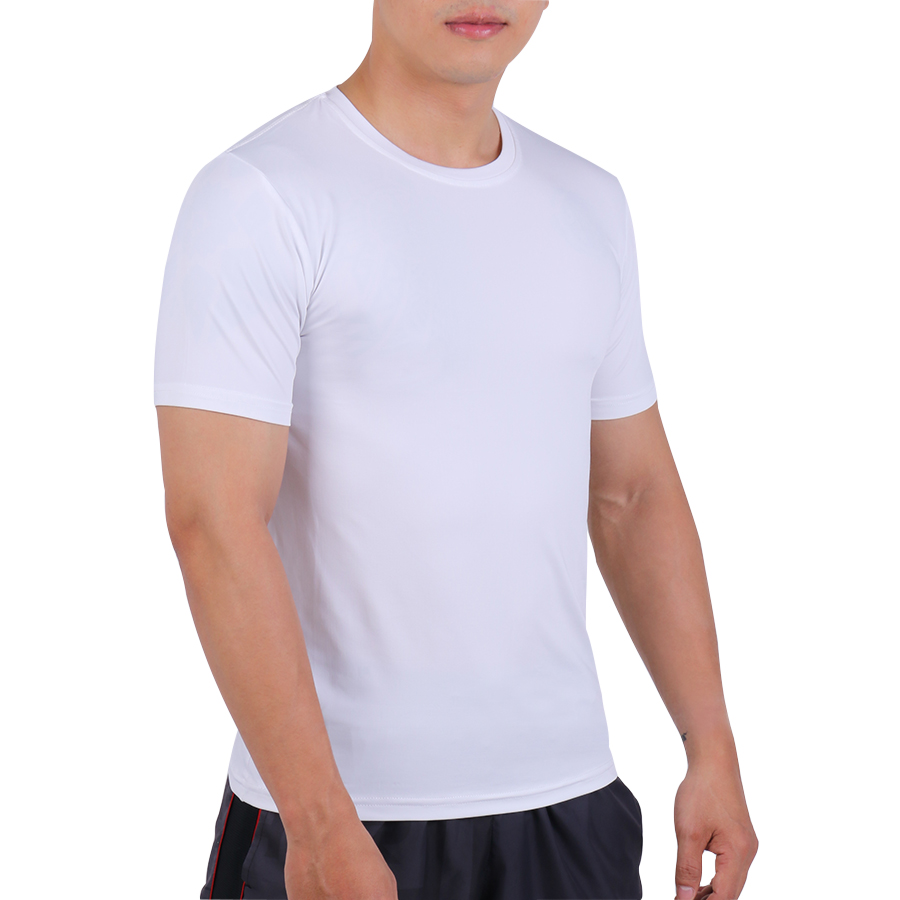 Áo Body Tập Gym Nam Tay Ngắn Unique Apparel ABTNT - Trắng