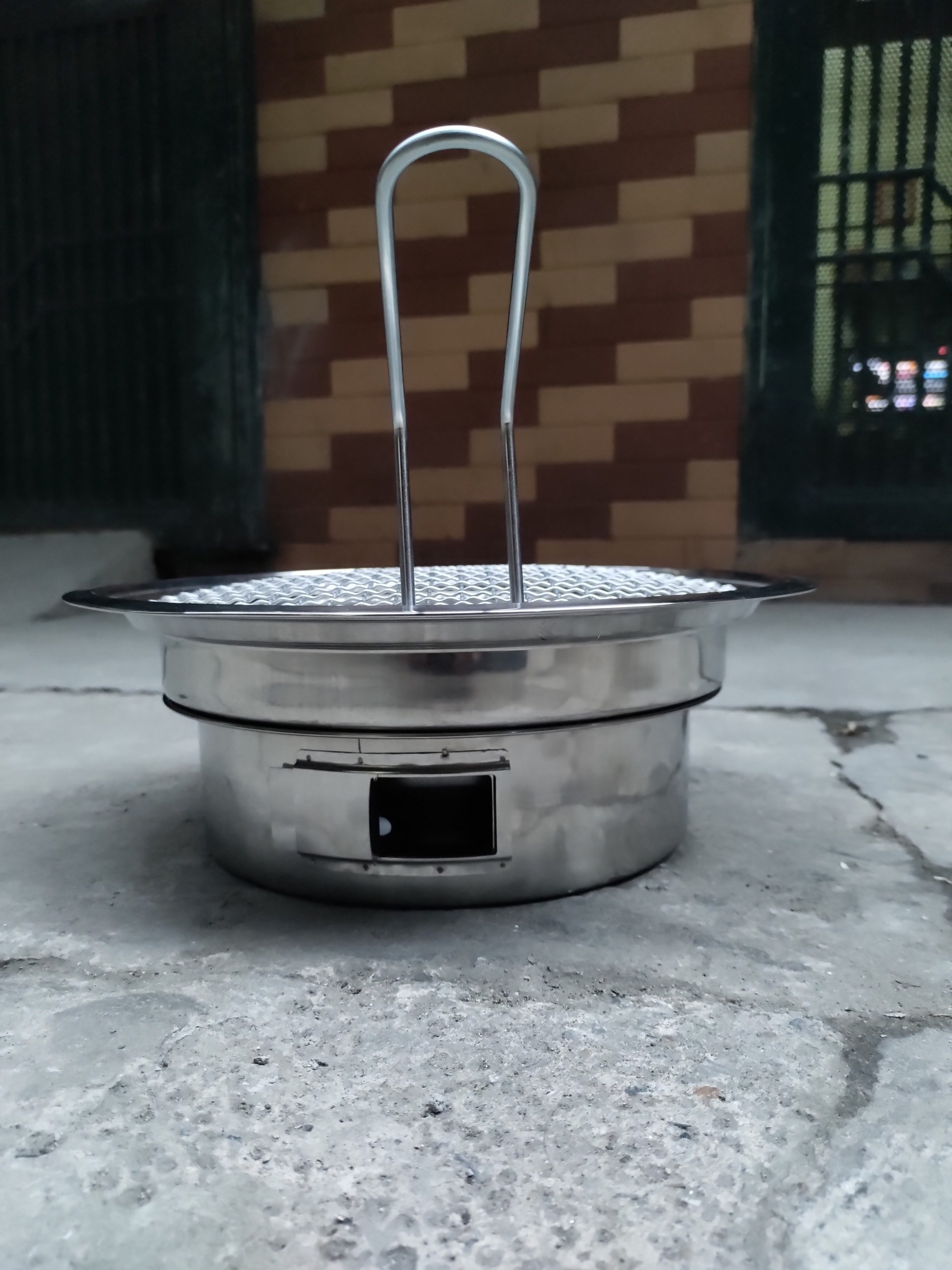Bếp nướng than hoa đặt bàn inox giá rẻ
