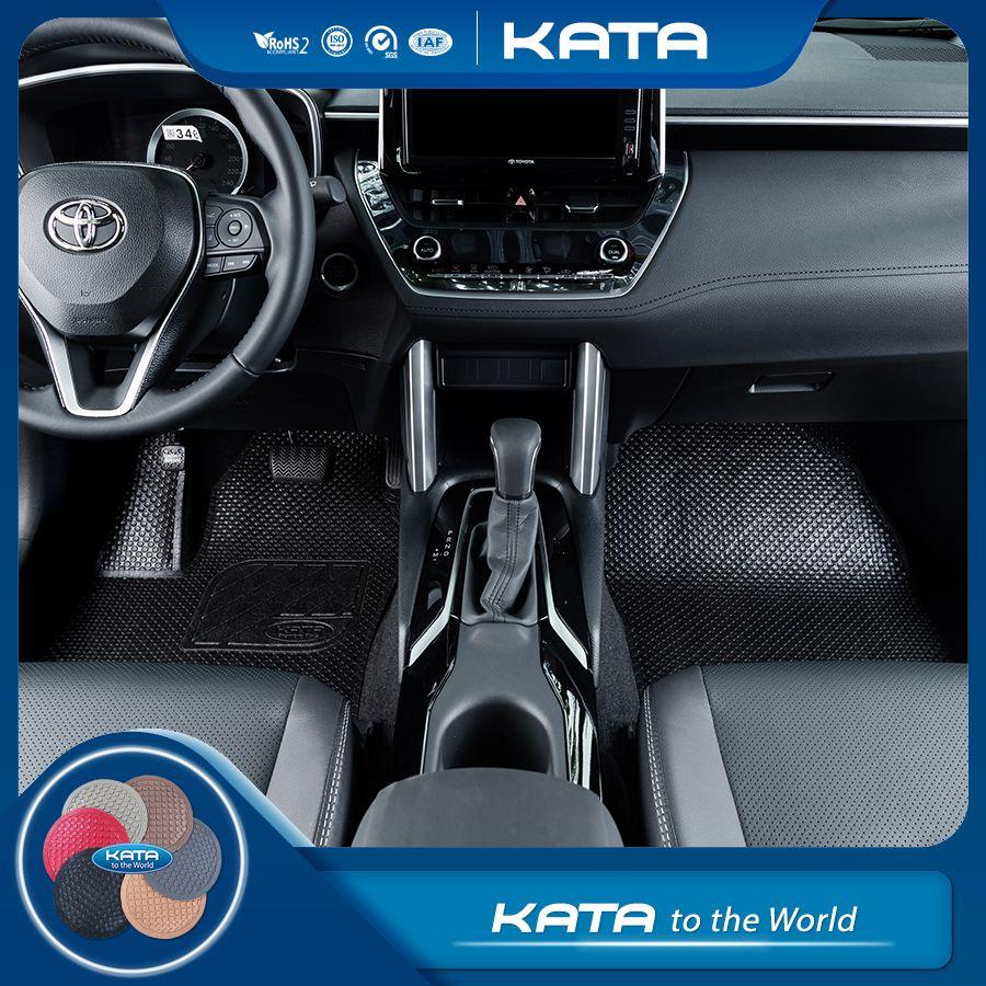 Thảm Lót Sàn Ô Tô KATA cho xe Toyota Corolla Cross - Phiên Bản KATA Pro - Khít với sàn xe, Không thấm nước, Không mùi