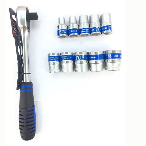 Bộ Tuýt 16 Chi Tiết 1/2" Gồm 15 Đầu Khẩu 8 - 24mm  Kèm Tay Vặn Tự Động