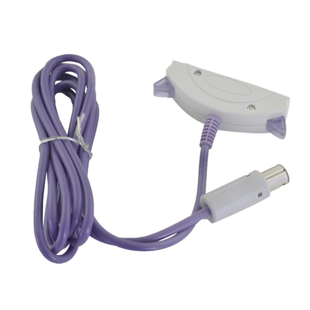 2 Player Game Accessories Link Cable Connect Cord  for GC to for Gameboy Advance GBA SP (5.9ft , Purple)