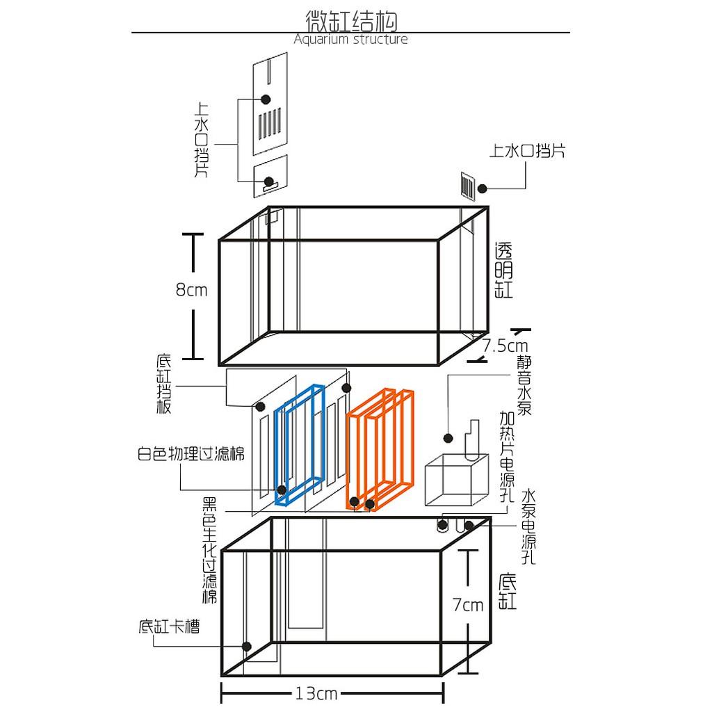 Bể cá mini để bàn - Hồ thủy sinh Nano - shopleo