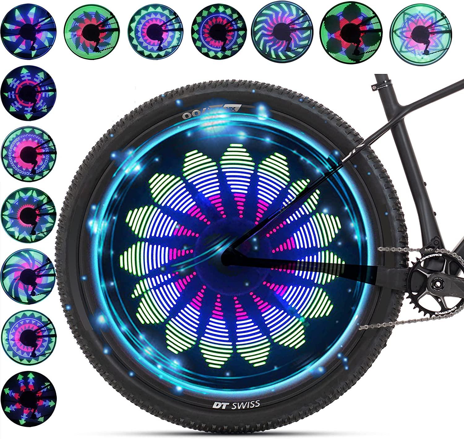 Đèn nan hoa xe đạp, 36 đèn LED Hiển thị sáng 32 PattErns Full Bike