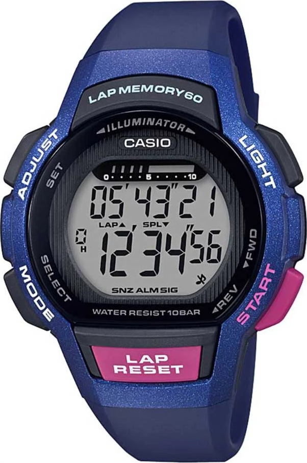 Đồng Hồ Casio LWS-1000H-2AV Chính Hãng - Dây Nhựa Màu Xanh - Chống Nước 100m - Tuổi Thọ Pin 5 năm