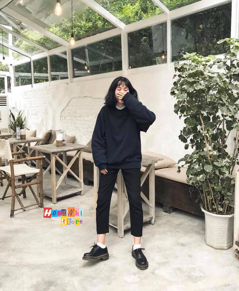 Áo Sweater Trơn Chất Nỉ Lót Bông - Sweater Unisex - MM