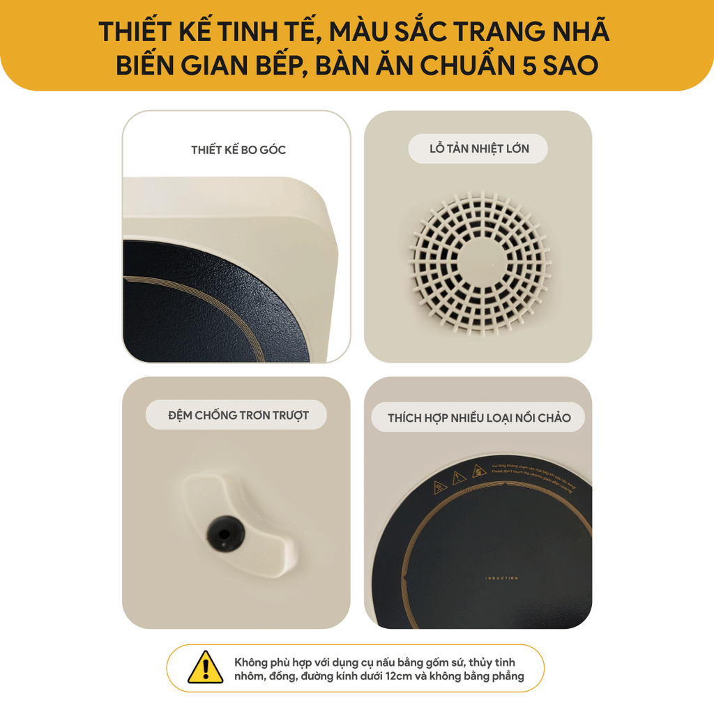 Bếp từ đơn BlueStone ICB-6618 2000W - Hàng chính hãng