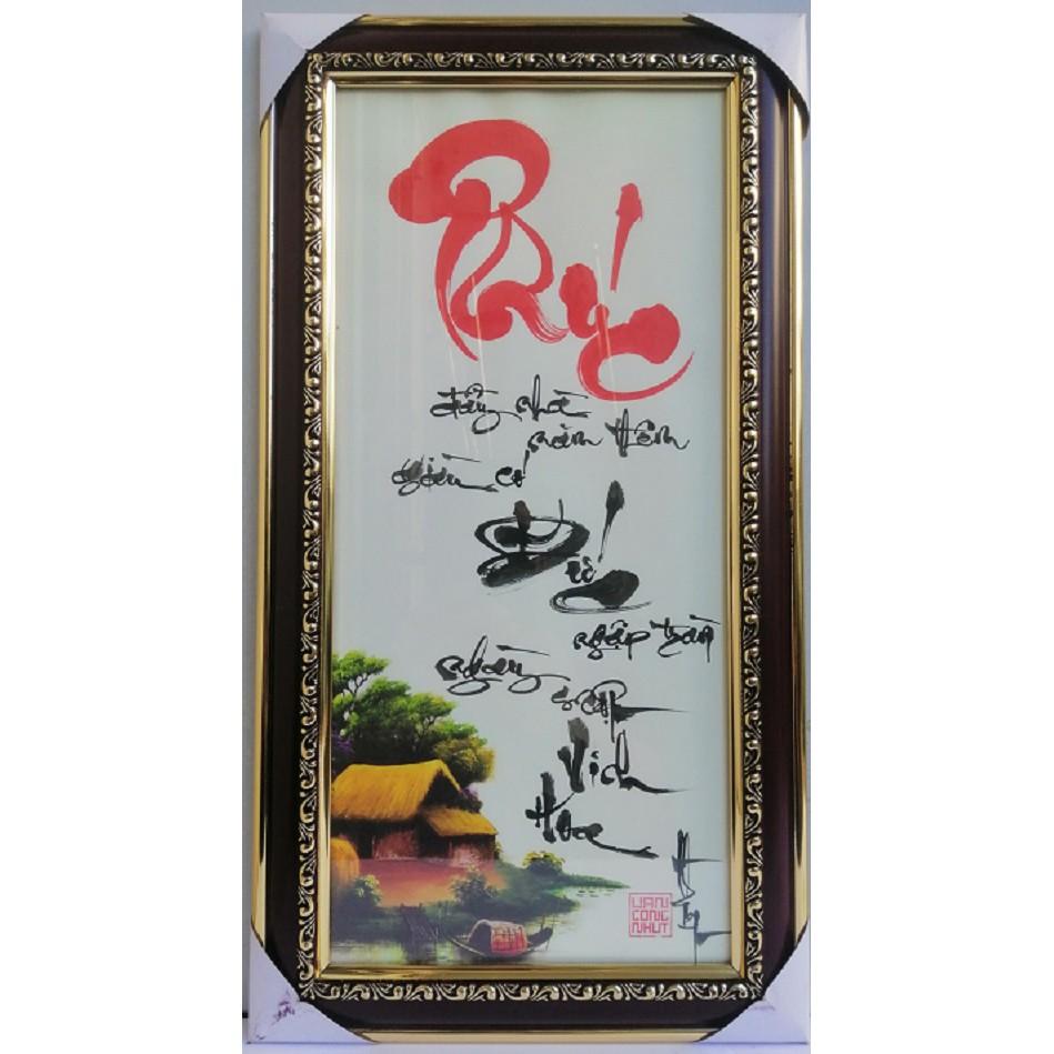 Khung tranh chữ PHÚC