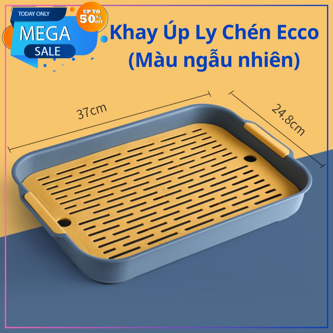 Khay Nhựa Úp Cốc, Khay Úp Ly ECCO - Phong Cách Hiện Đại, Khay Trà, Khay Đựng Cốc Ly - Khay Decor Nhựa