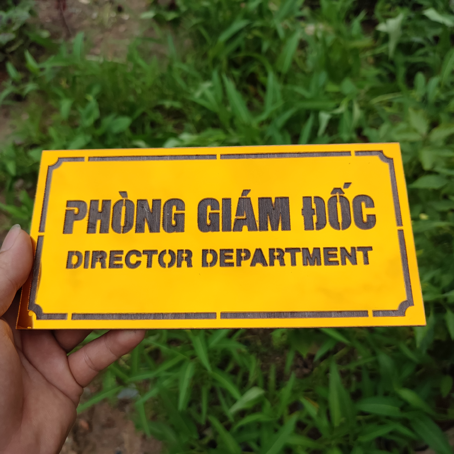 Bảng Gương Vàng Tên Phòng Giám Đốc - Làm theo yêu cầu - Sang Trọng, Hiện Đại