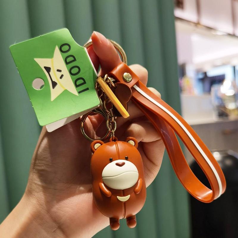 Móc Khóa Hình Gấu Đậu Đáng Yêu Dễ Thương