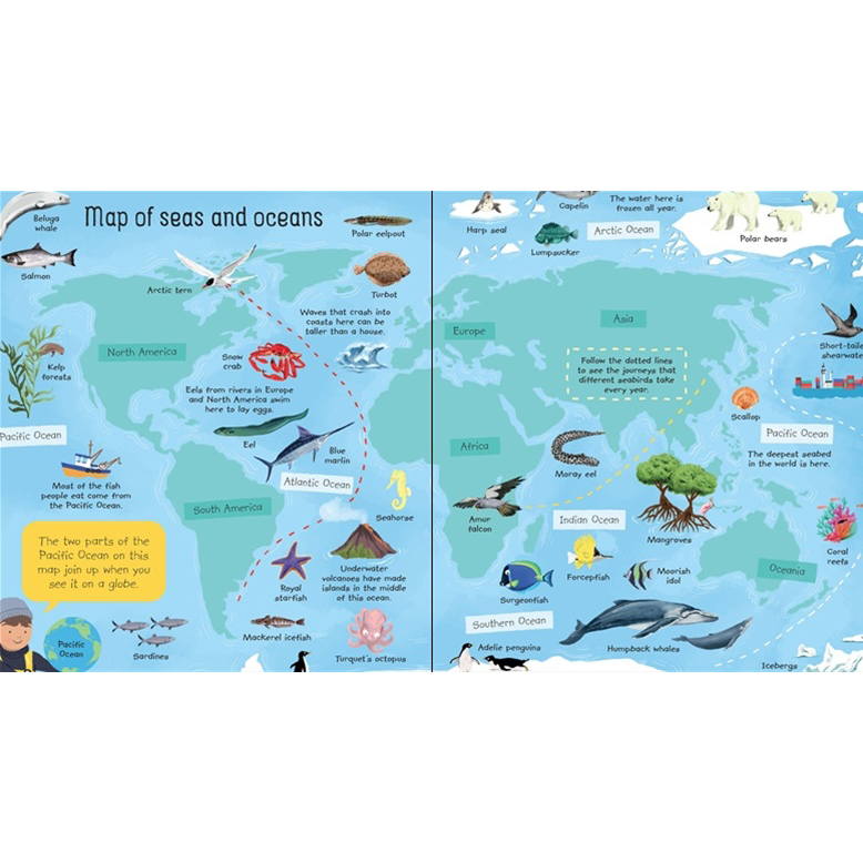 Sách thiếu nhi tiếng Anh - Usborne My First: Seas And Oceans Book