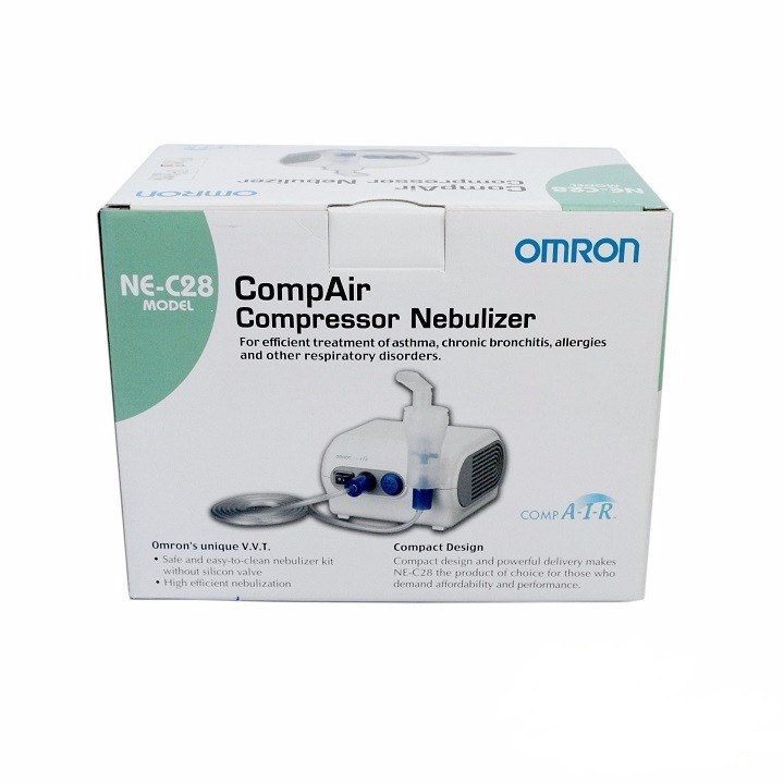 Combo 2 Trong 1 Máy Xông Mũi Họng Omron NE-C28 + 1 Nhiệt Kế Điện Tử Omron MC-246