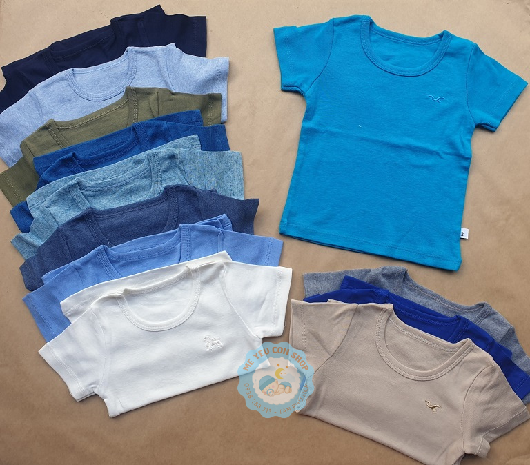 (5-13kg) ÁO COTTON THUN TAY NGẮN MÀU CHO BÉ TRAI MIATOP (Giao màu ngẫu nhiên)