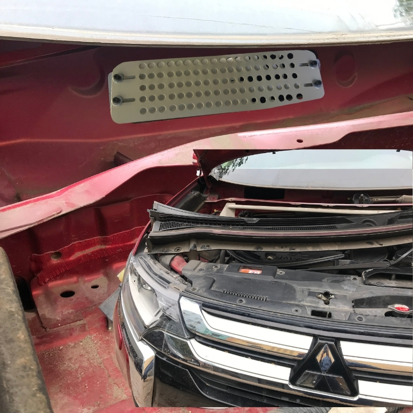 Lưới chống chuột ô tô Mitsubishi Outlander, tấm chắn chuột khoang lái Outlander bền đẹp hiệu quả