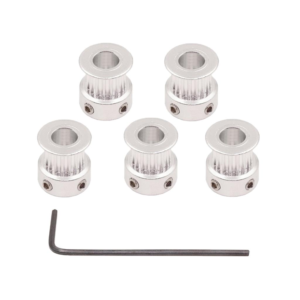 5 Cái GT2 16 Răng 5mm Vành đai Thời Gian Khoan Ròng Rọc Với Cờ Lê Cho Máy In 3D