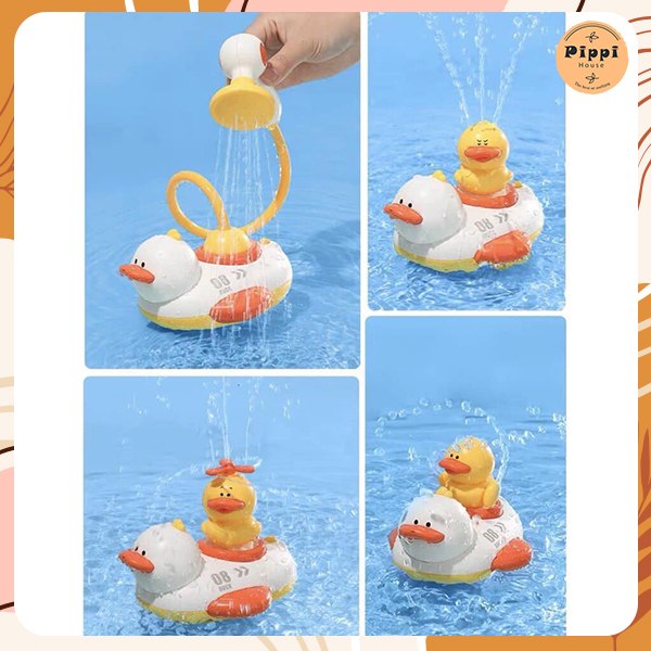 Đồ Chơi Vịt Phun Nước thả bồn tắm Cho Bé có vòi phun bản nâng cấp