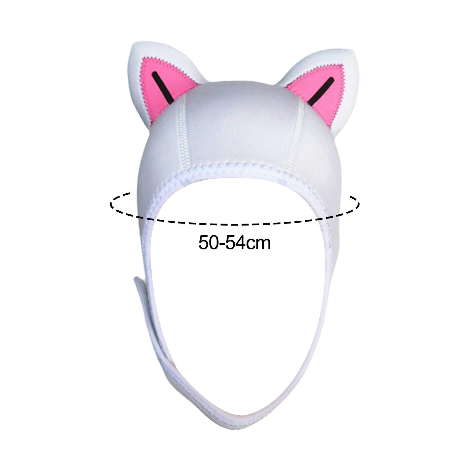 Scuba Diving Hood Surfing Hood 3mm Neoprene Cute Wetsuit Hood Cap Headgear Swimming Hat Surfing Hat for Girls Boys Women Winter