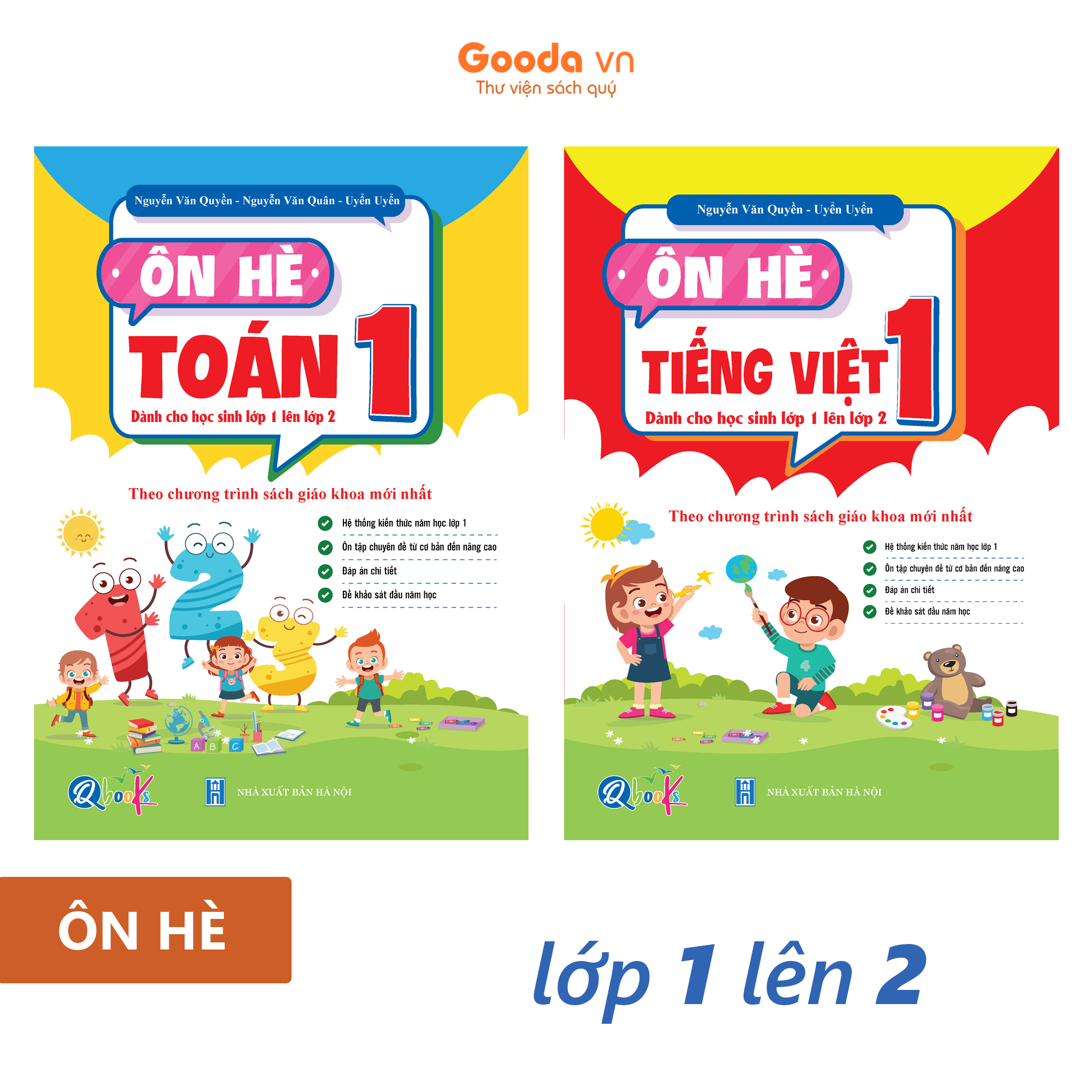 Ôn Hè Toán Và Tiếng Việt 1 - Dành Cho Học Sinh Lớp 1 Lên Lớp 2 (Tự Chọn Sách)