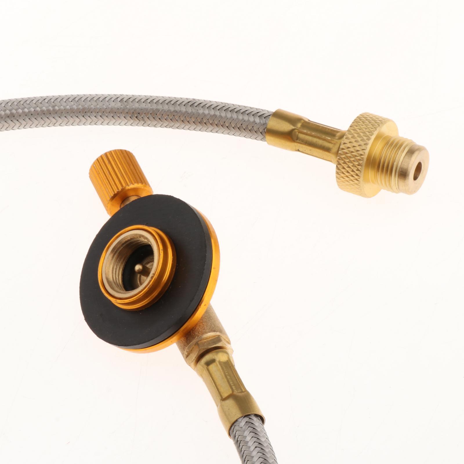 Gas Hose Adapter Coverter for Camping BBQ Gas Bottle