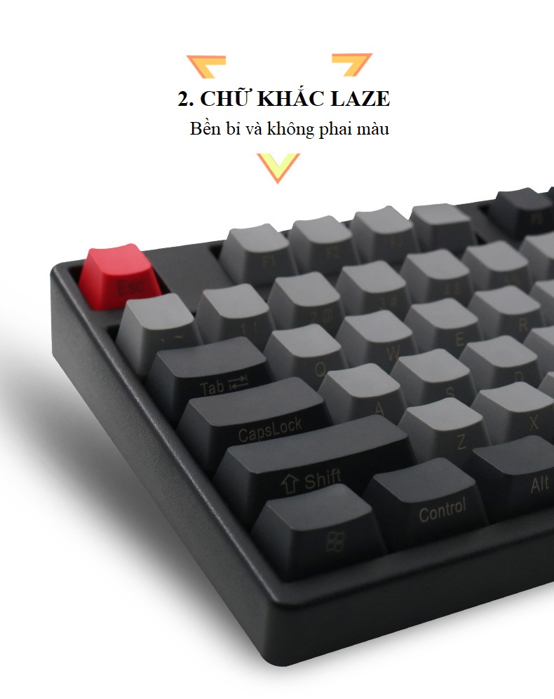Keycap thay thế cho bàn phím cơ 108 phím PBT104 - Hàng Nhập Khẩu