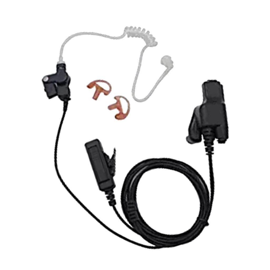 New Replacement Earpiece  Acoustic Tube Headset PTT built-in Mic