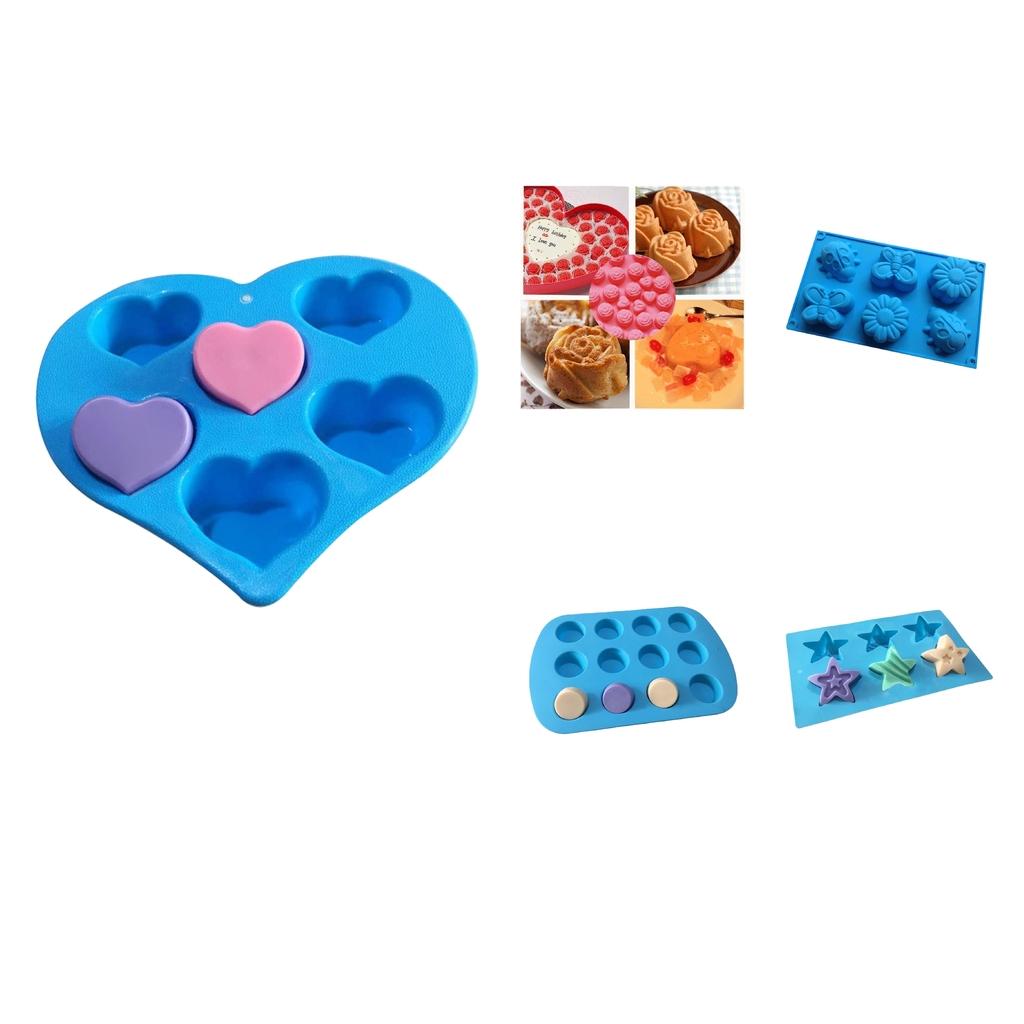 Cupcake Baking Pans Cake Molds Pans Mold Candy  Rose Heart