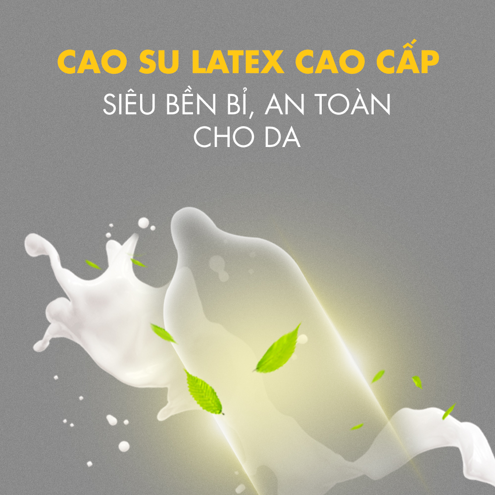 [Hộp 10 cái] Bao cao su Shell Sensitive Prolong - Siêu mỏng 0.03mm, kéo dài thời gian 